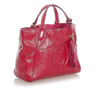 Gucci Soho Patent Leather Satchel (SHG-31947) | AlmaBagz