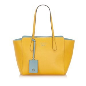 Gucci Swing Leather Tote Bag (SHG-17659) | AlmaBagz