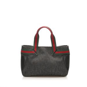 Gucci Web Denim Tote Bag (SHG-15408) | AlmaBagz