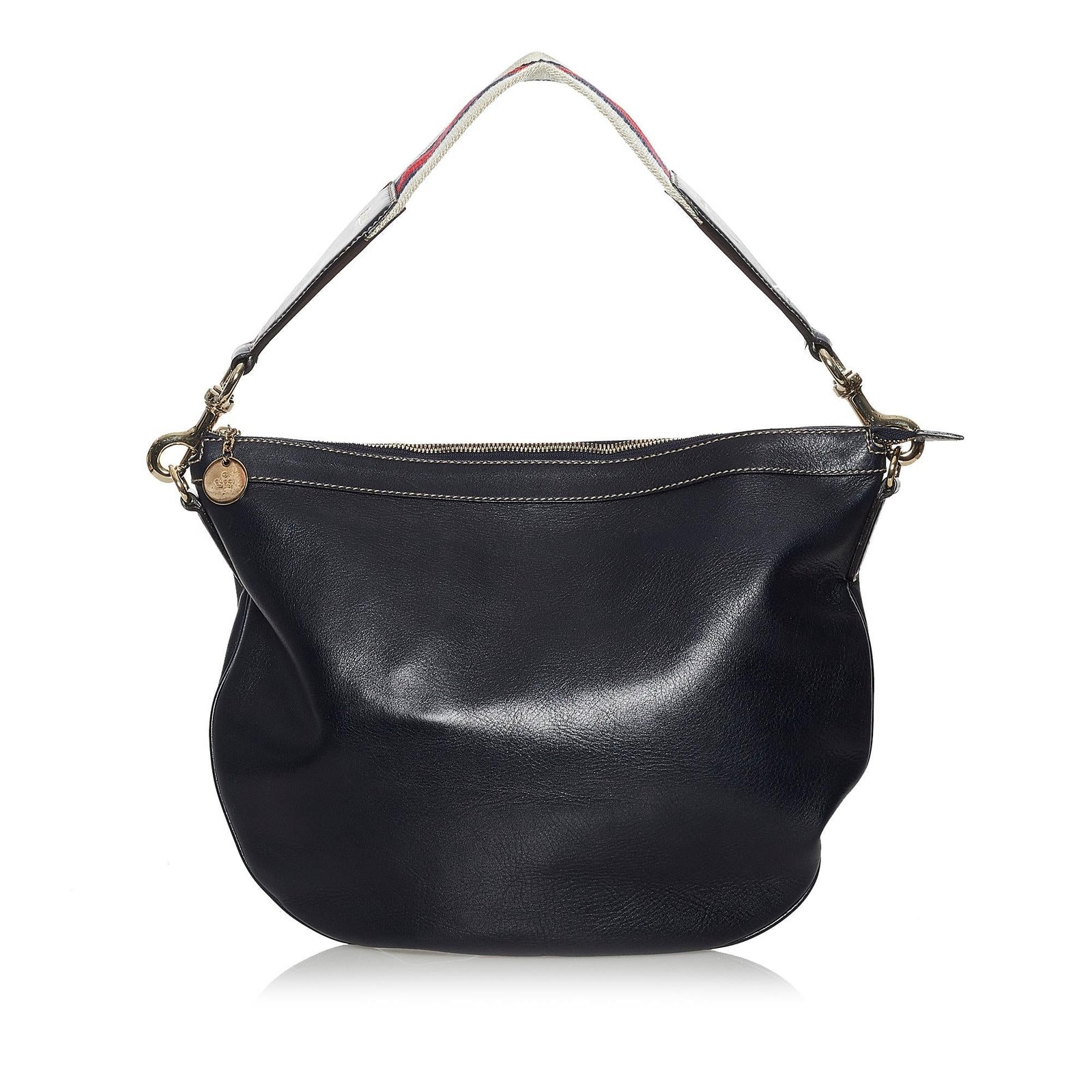 Gucci Web Leather Hobo Bag | AlmaBagz