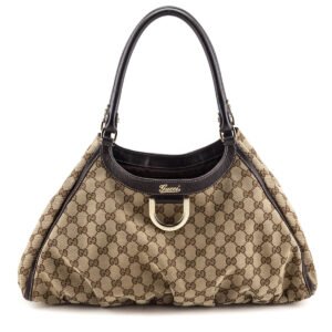 Gucci Beige GG Monogram Abbey D-Ring Large Tote | AlmaBagz