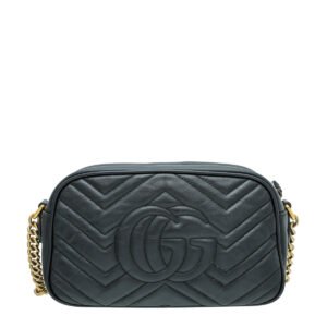 Gucci Black GG Marmont Camera Bag | AlmaBagz