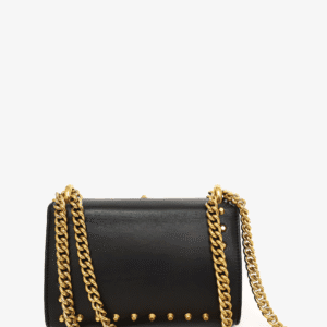Gucci Black Leather Small Pearly Padlock Chain Bag | AlmaBagz