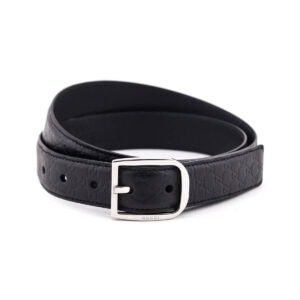 Gucci Black Microguccissima Belt Size XL | AlmaBagz