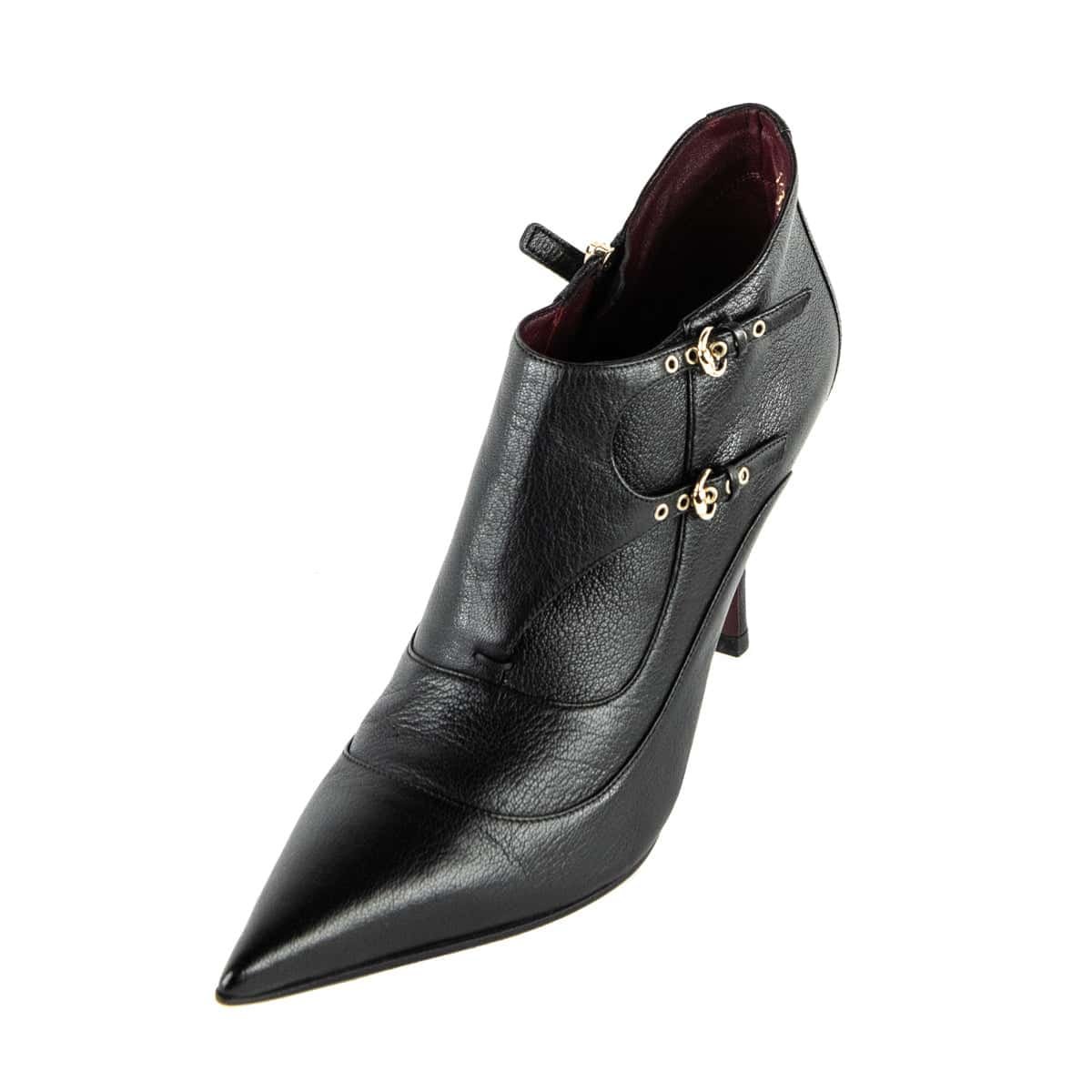 Gucci Black Pointed Toe Ankle Boots Size US 8.5 | EU 38.5 | AlmaBagz