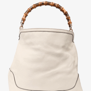 Gucci Cream Leather Bamboo 'Diana' Large Tote | AlmaBagz