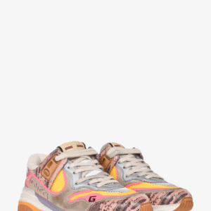 Gucci Multicoloured Lizard Embossed Leather Ultrapace Sneakers Size 35 | AlmaBagz