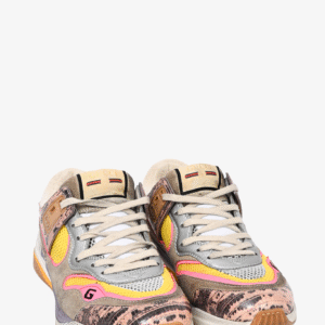 Gucci Multicoloured Lizard Embossed Leather Ultrapace Sneakers Size 39.5 | AlmaBagz