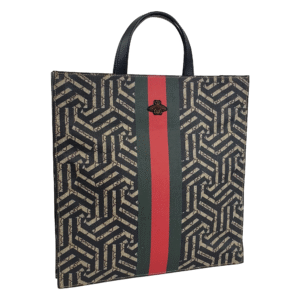 Gucci GG Supreme Caleido Web Tote with Bee Accent | AlmaBagz