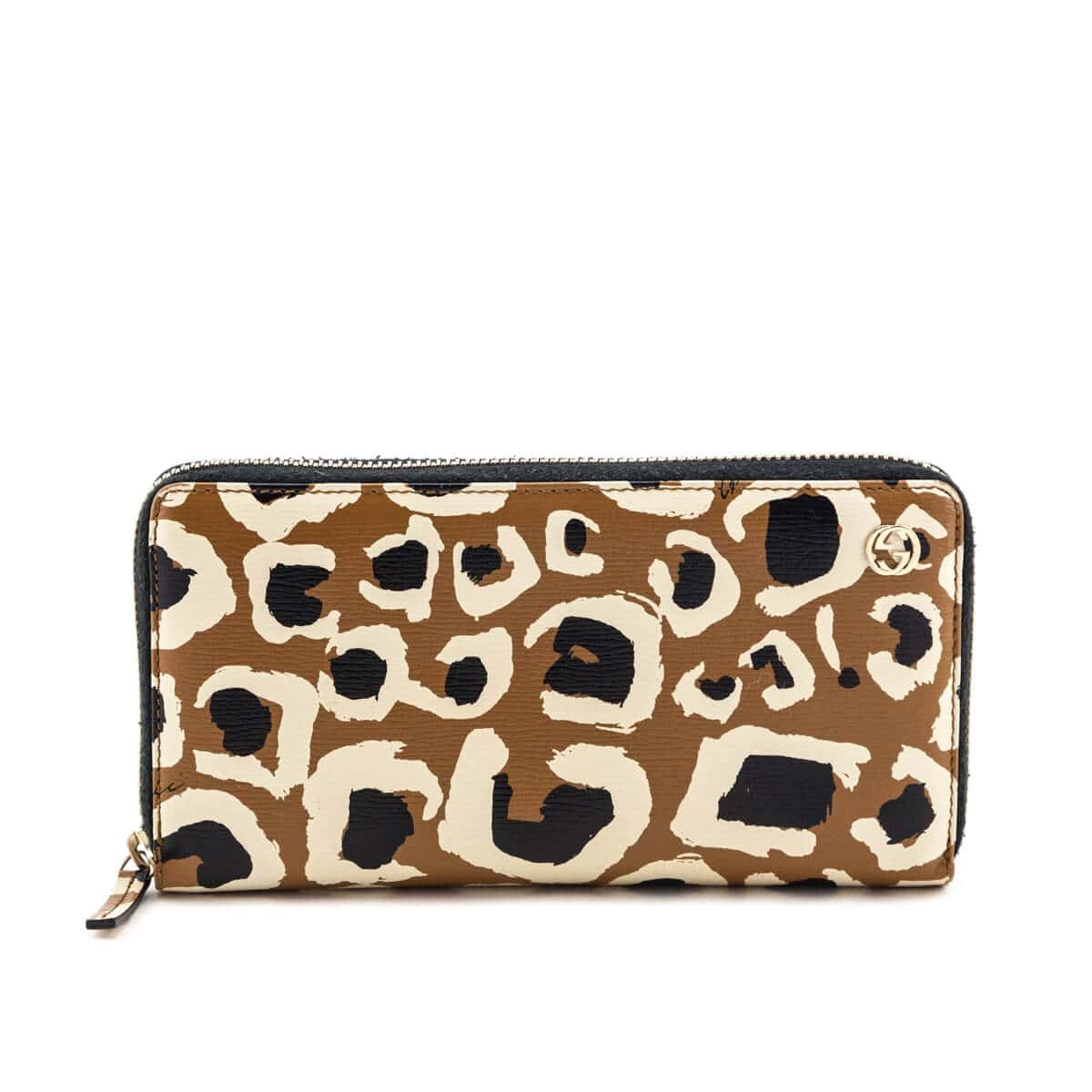 Gucci Tan Leather Betty Shanghai Zip Around Wallet | AlmaBagz