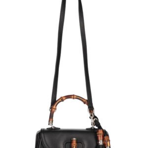 GUCCI New Bamboo Small Bag Black | AlmaBagz