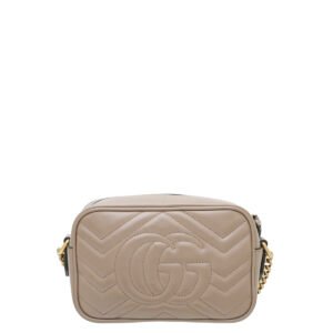 Gucci Dusty Pink GG Marmont Matelassé Mini Bag | AlmaBagz