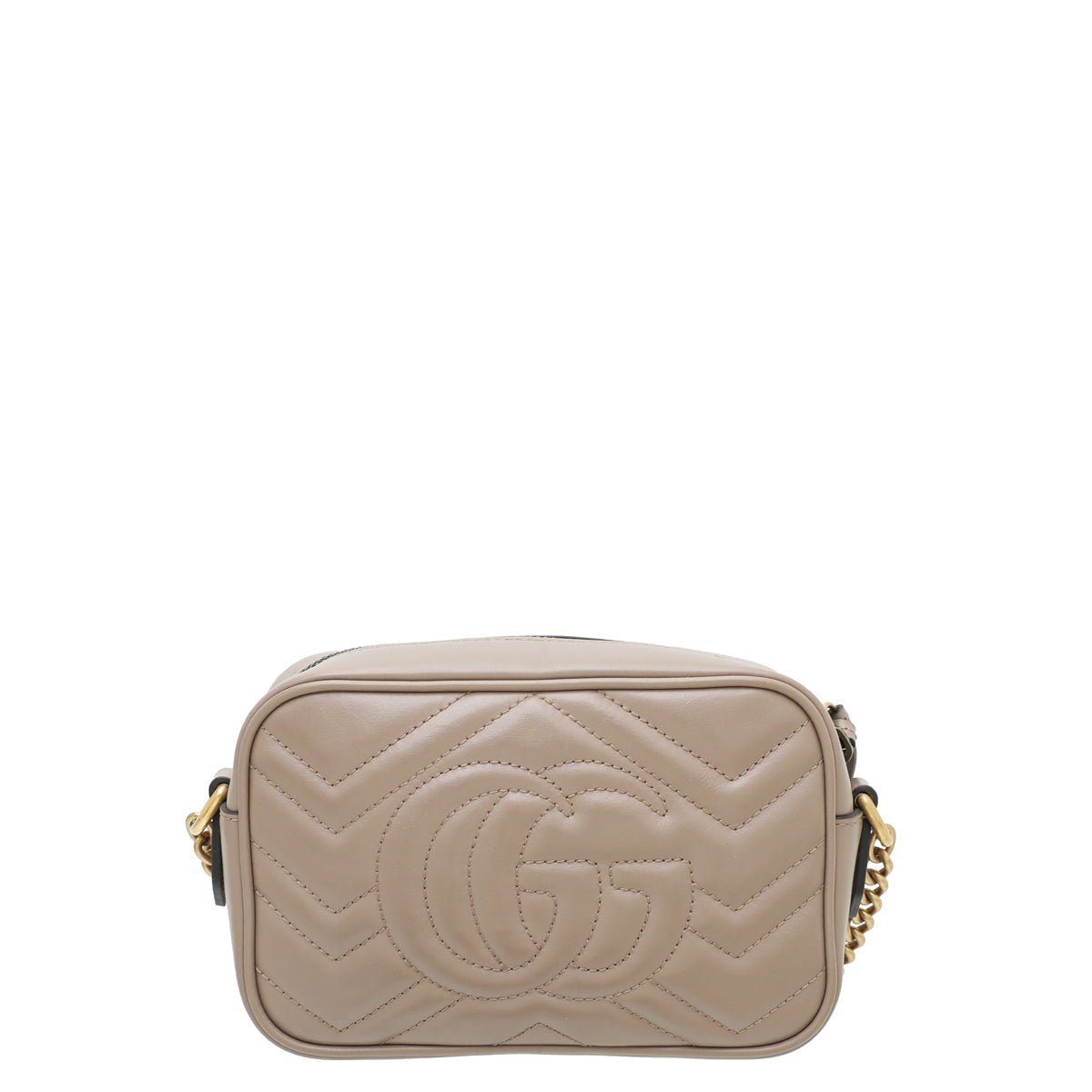 Gucci Dusty Pink GG Marmont Matelassé Mini Bag | AlmaBagz