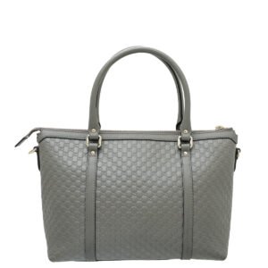 Gucci Grey GG Microguccissima Tote Bag | AlmaBagz