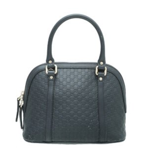 Gucci Navy Blue Microguccissima Dome Satchel Mini Bag | AlmaBagz