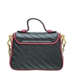 Gucci Bicolor GG Marmont Torchon Top Handle Mini Bag | AlmaBagz