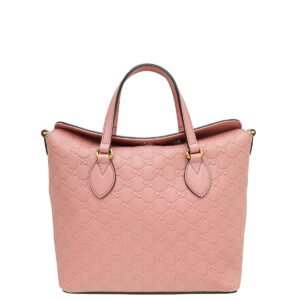 Gucci Pink GG Guccissima Foldover Linea Bag | AlmaBagz