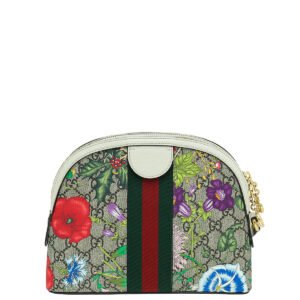 Gucci Multicolor GG Supreme Flora Ophidia Small Bag | AlmaBagz