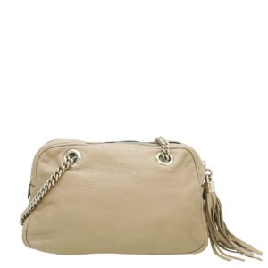 Gucci Beige Soho Tassel Chain Bag | AlmaBagz