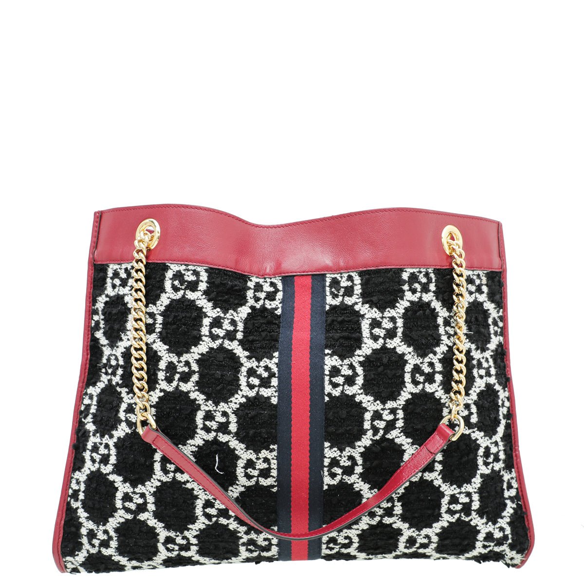 Gucci Tricolor Rajah Jacquard Tweed Tote Large Bag | AlmaBagz