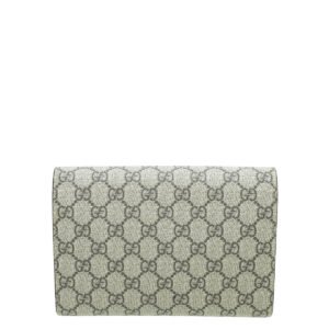 Gucci Ebony GG Supreme Dionysus Chain Wallet | AlmaBagz