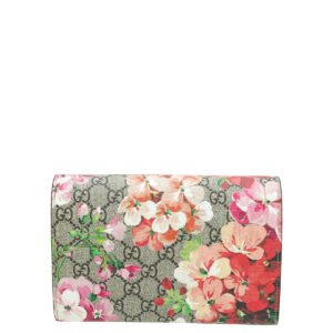 Gucci Ebony Multicolor GG Supreme Blooms Mini Dionysus Chain Bag | AlmaBagz