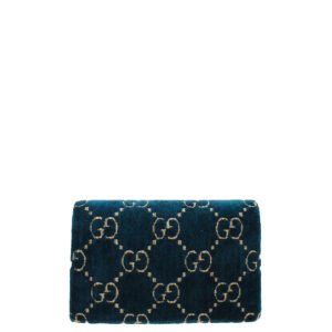 Gucci Navy Blue Velvet Dionysus Super Mini Bag | AlmaBagz