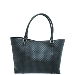 Gucci Black GG Microguccissima Joy Medium Tote Bag | AlmaBagz