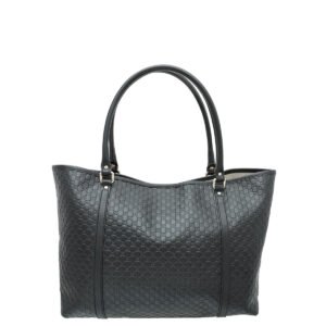Gucci Black GG Microguccissima Joy Medium Tote Bag | AlmaBagz