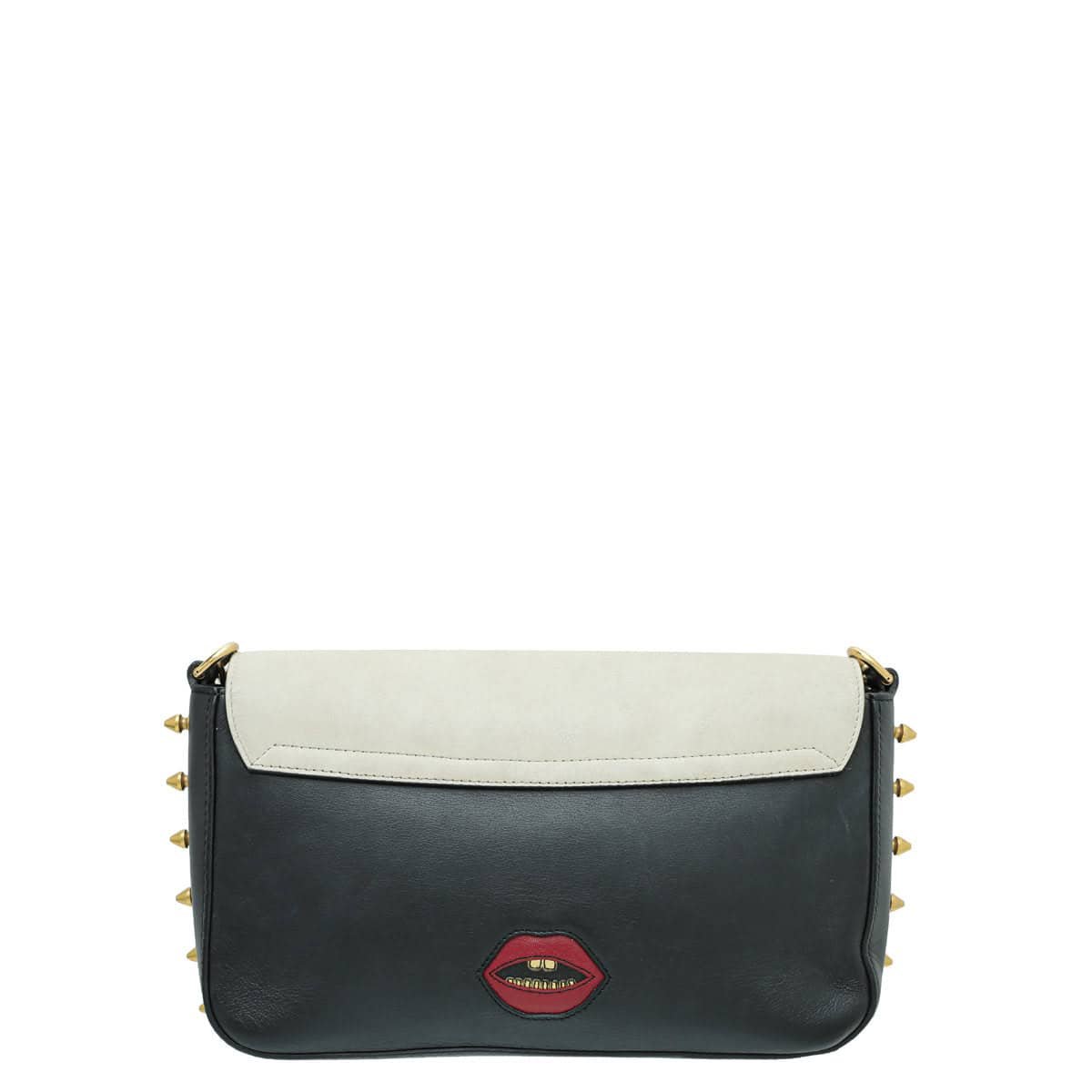 Gucci Black Multicolor Animalier Studded Chain Medium Shoulder Bag | AlmaBagz