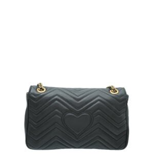 Gucci Black GG Marmont Medium Bag | AlmaBagz