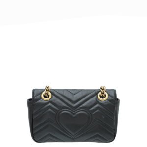 Gucci Black GG Marmont Mini Bag | AlmaBagz