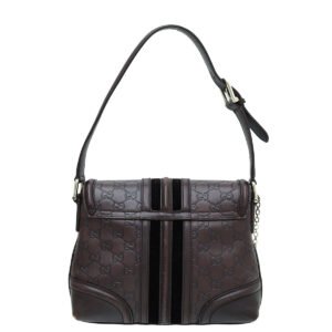 Gucci Chocolate Brown Guccissima Treasure Flap Bag | AlmaBagz