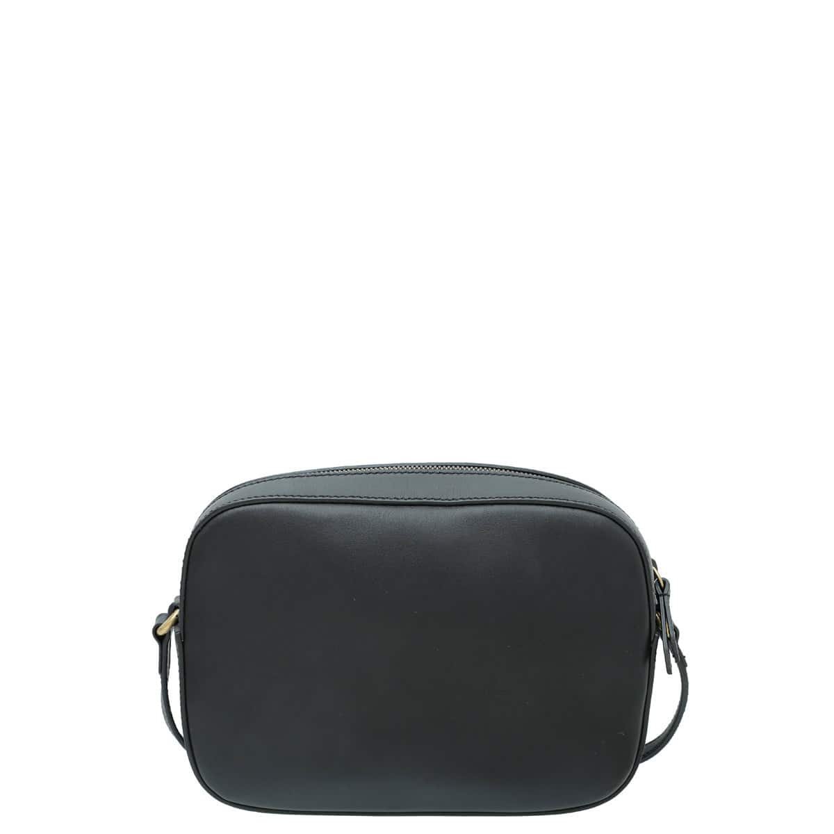 Gucci Black Webby Bee Small Camera Bag | AlmaBagz