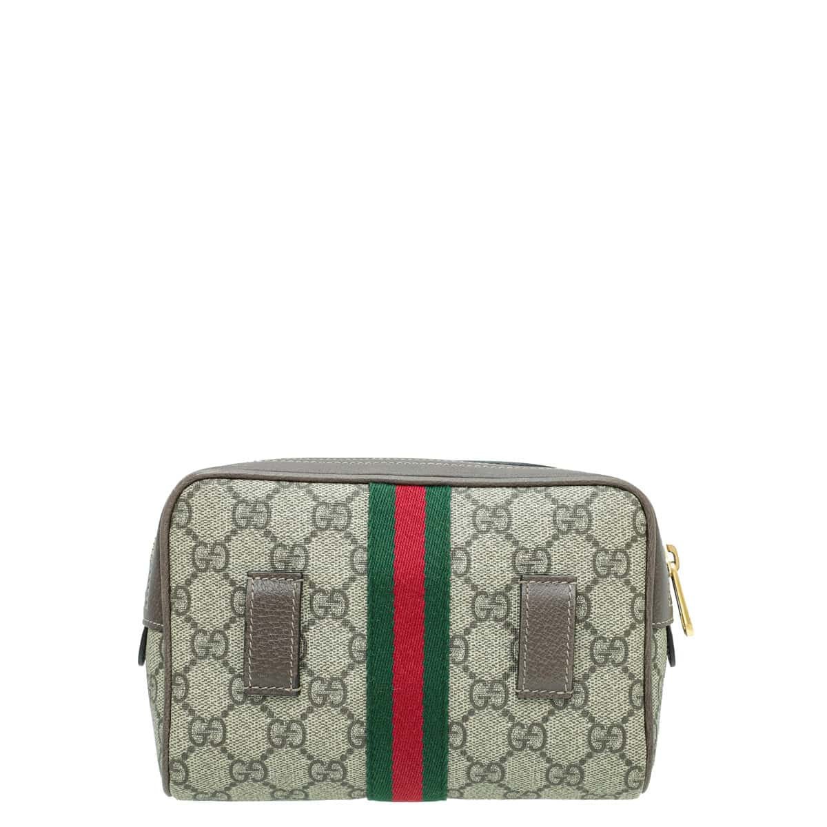 Gucci Bicolor GG Supreme Web Small Ophidia Belt Bag | AlmaBagz