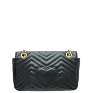 Gucci Black GG Marmont Small Bag | AlmaBagz