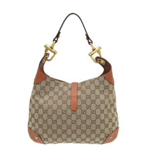 Gucci Bicolor GG Piston Lock Jackie O Hobo Bag | AlmaBagz