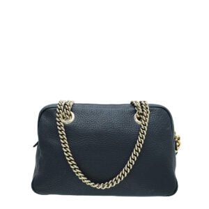 Gucci Navy Blue Soho Tassel Small Chain Bag | AlmaBagz