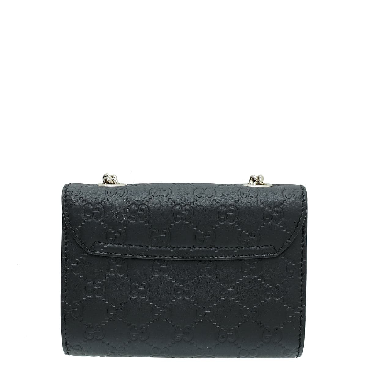Gucci Black GG Guccissima Emily Mini Chain Bag | AlmaBagz