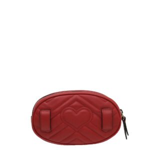 Gucci Red GG Marmont Mini Belt Bag | AlmaBagz