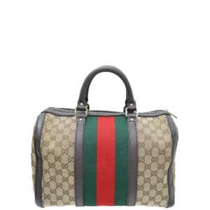 Gucci Bicolor GG Web Joy Boston Medium Bag | AlmaBagz