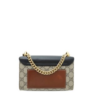 Gucci Tricolor GG Supreme Padlock Small Shoulder Bag | AlmaBagz