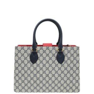 Gucci Bicolor GG Supreme Convertible Top Handle Bag | AlmaBagz