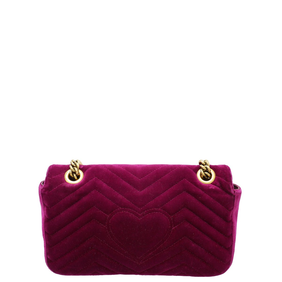 Gucci Violet Velvet GG Marmont Small Bag | AlmaBagz