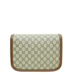 Gucci Bicolor GG Supreme Horsebit 1955 Medium Shoulder Bag | AlmaBagz