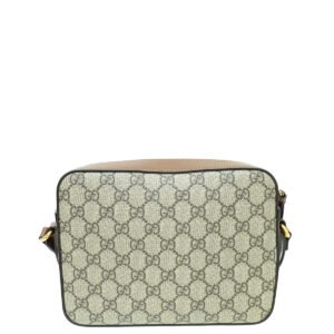Gucci Bicolor GG Supreme Horsebit 1955 Small Shoulder Bag | AlmaBagz