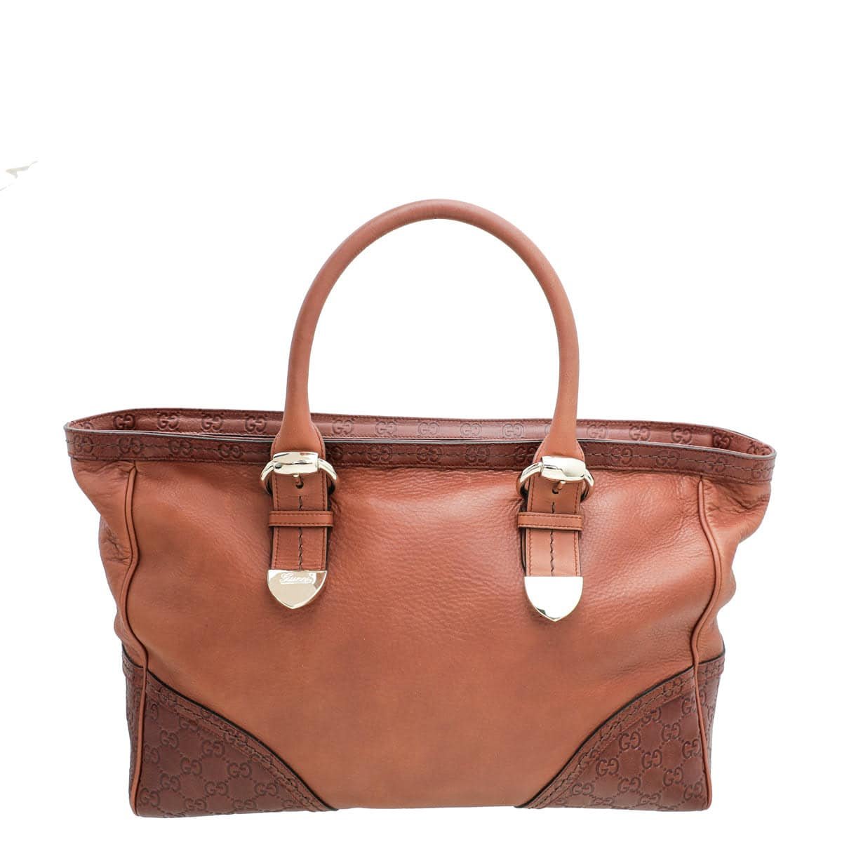 Gucci Brown GG Guccissima Trim Large Signoria Tote Bag | AlmaBagz