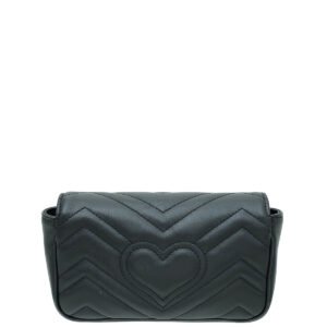 Gucci Black GG Marmont Super Mini Bag | AlmaBagz