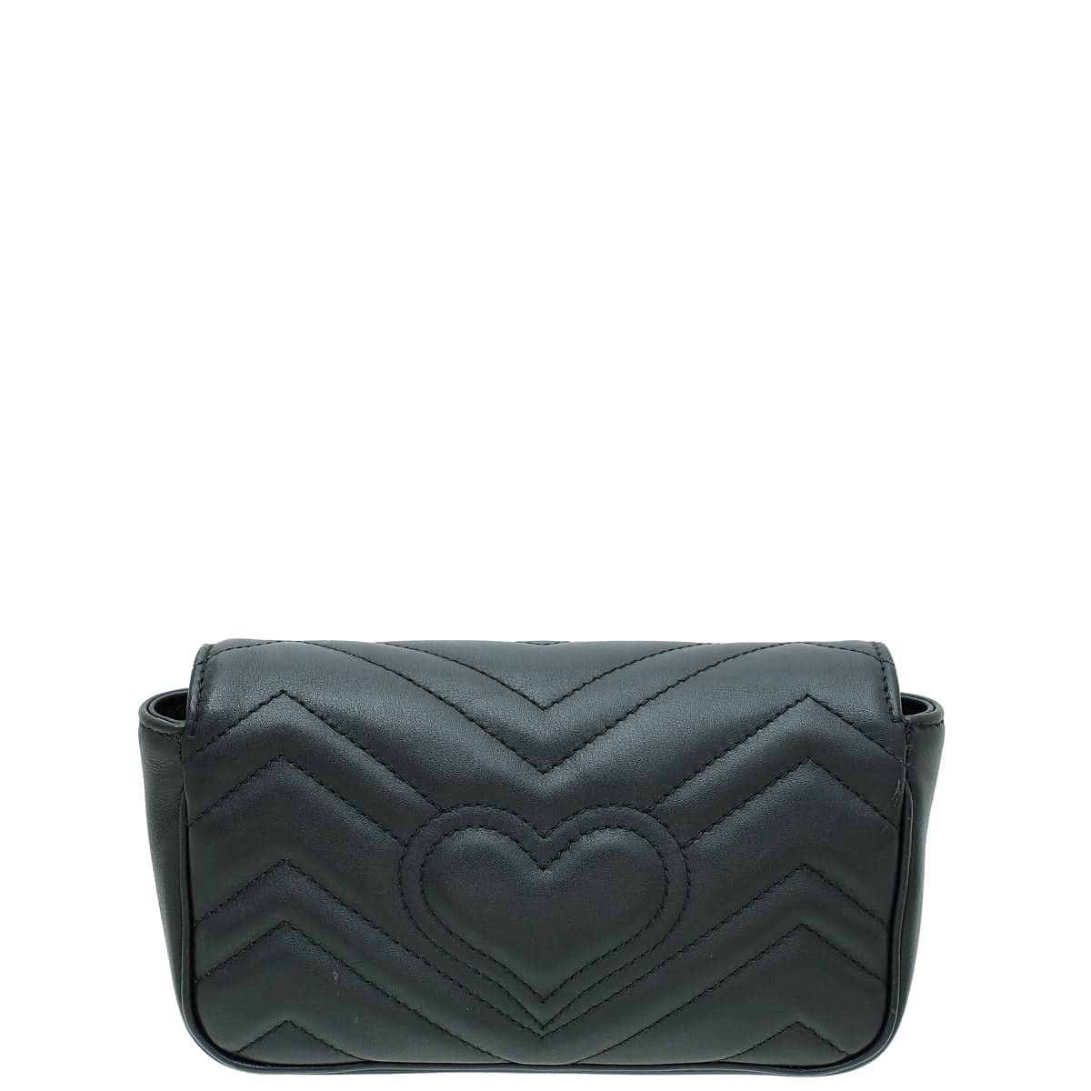 Gucci Black GG Marmont Super Mini Bag | AlmaBagz