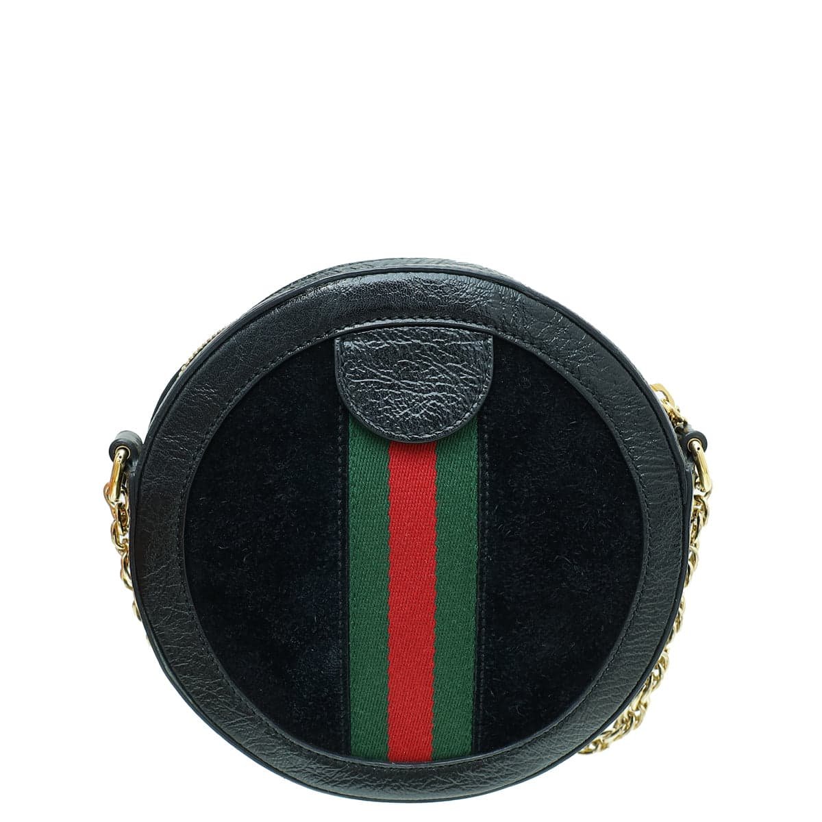 Gucci Black Ophidia Round Mini Shoulder Bag | AlmaBagz